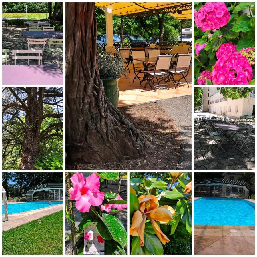 Logis Hotel Restaurant Les Cedres Joyeuse Exterior foto